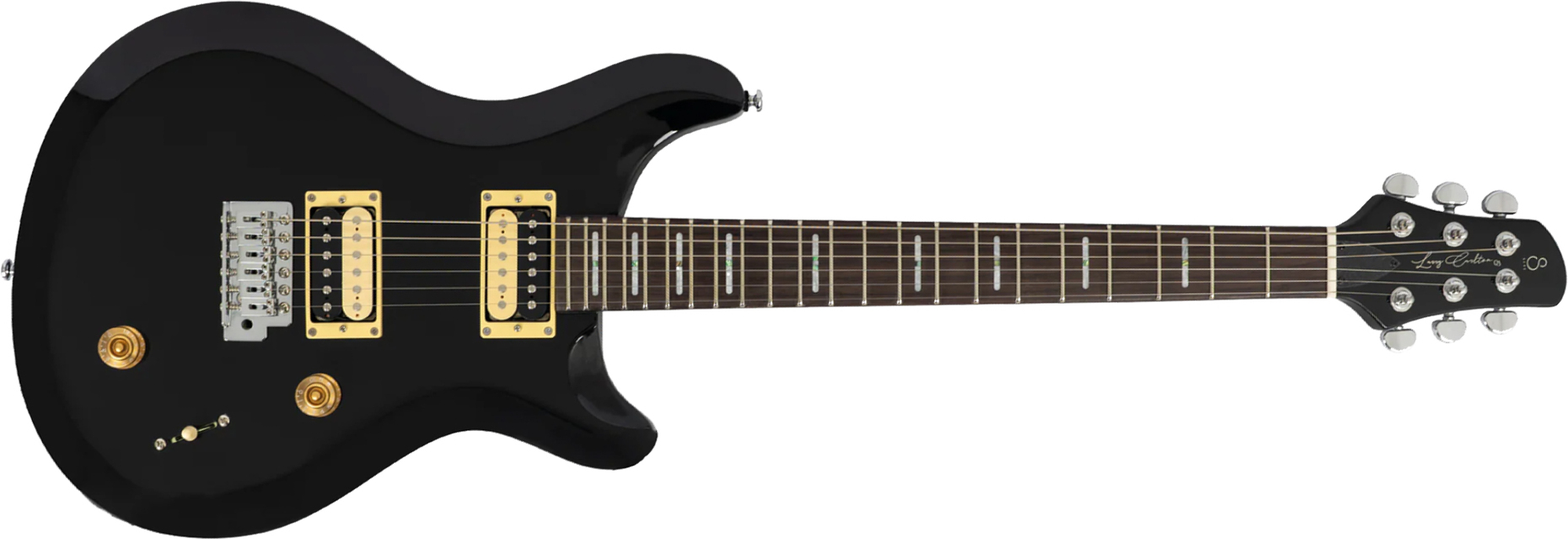 Sire Larry Carlton Q3 2h Trem Rw - Black - Double cut electric guitar - Main picture