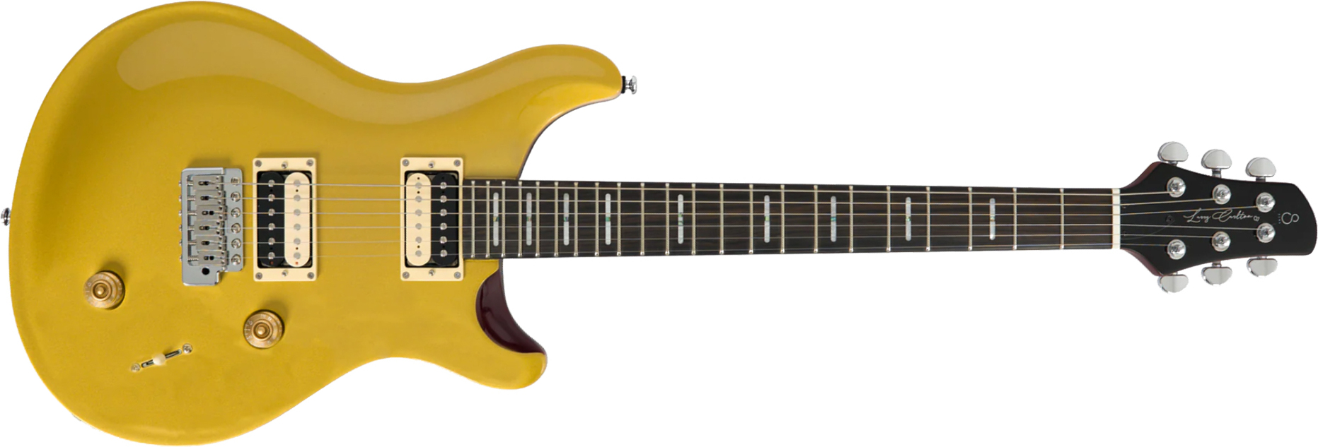 Sire Larry Carlton Q7 2h Trem Eb - Metallic Gold - Double cut electric guitar - Main picture