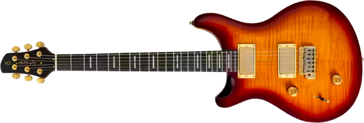 Sire Larry Carlton Q7 Lh Gaucher 2h Trem Eb - Tobacco Sunburst - Double cut electric guitar - Main picture