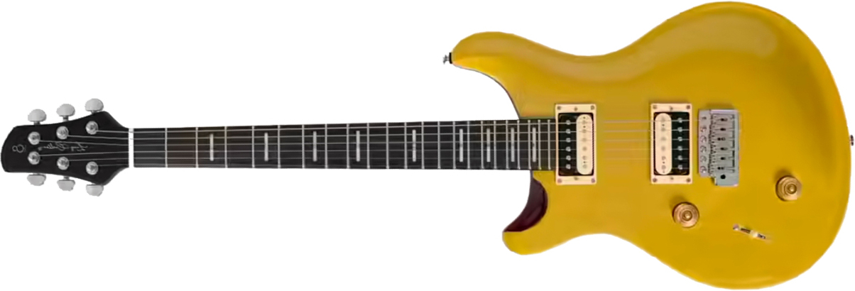 Sire Larry Carlton Q7 Lh Gaucher 2h Trem Eb - Metallic Gold - Double cut electric guitar - Main picture