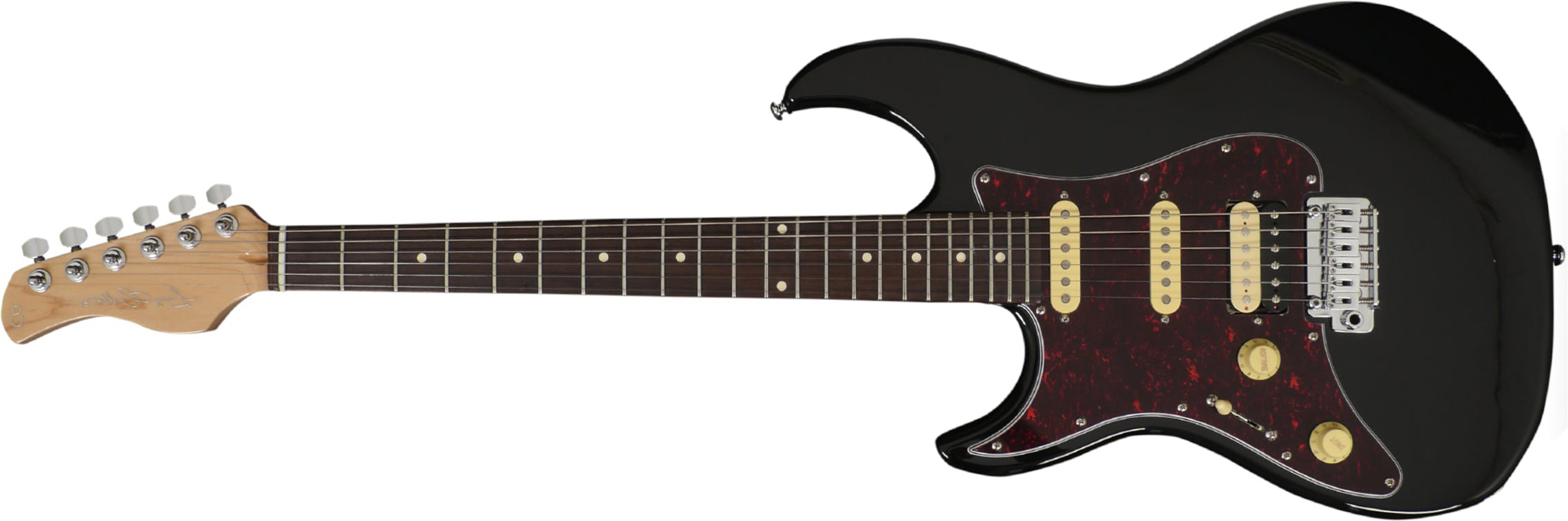 Sire Larry Carlton S3 Lh Signature Gaucher Hss Trem Rw - Black - Left-handed electric guitar - Main picture