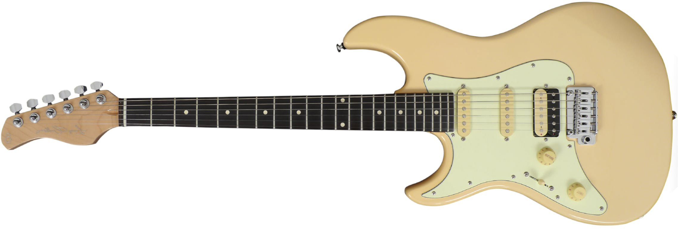 Sire Larry Carlton S3 Lh Signature Gaucher Hss Trem Rw - Vintage White - Left-handed electric guitar - Main picture