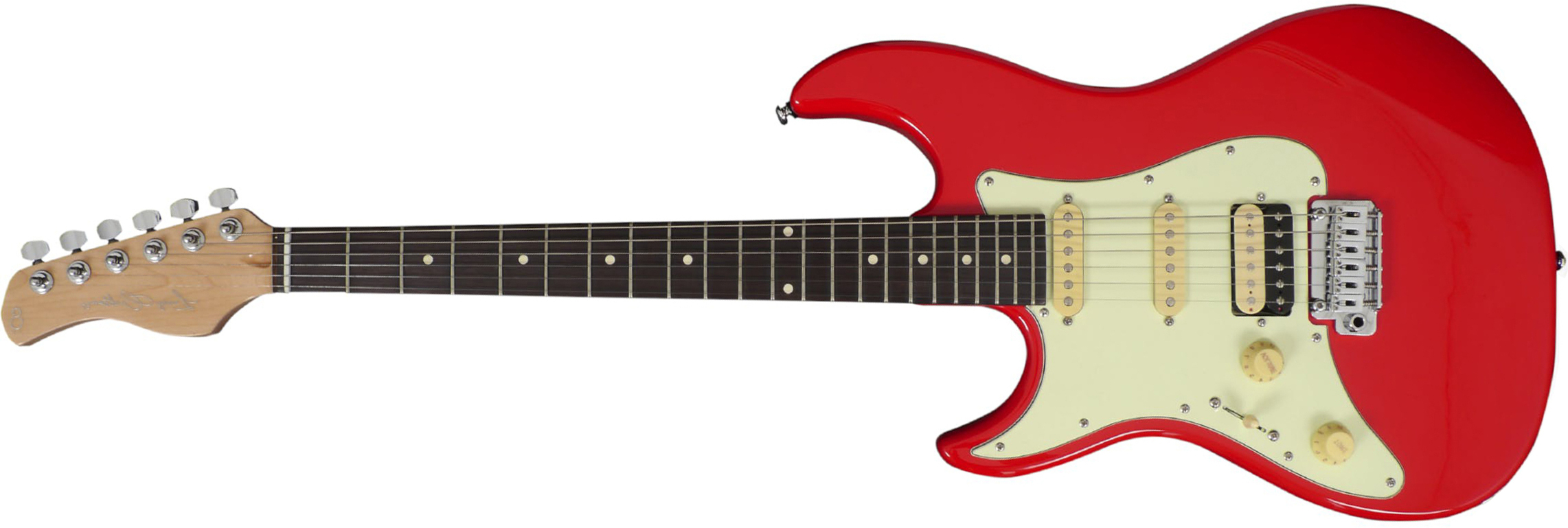 Sire Larry Carlton S3 Lh Signature Gaucher Hss Trem Rw - Dakota Red - Left-handed electric guitar - Main picture