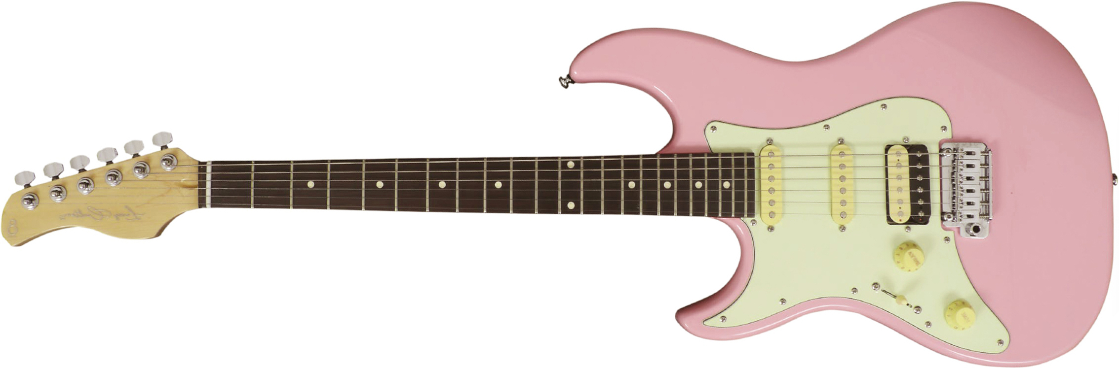 Sire Larry Carlton S3 Lh Signature Gaucher Hss Trem Rw - Pink - Left-handed electric guitar - Main picture