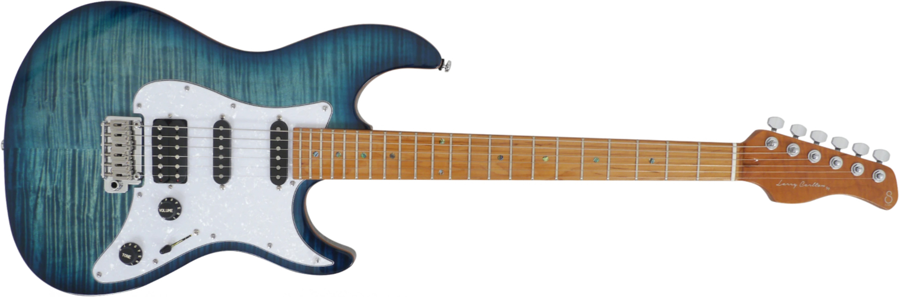 Sire Larry Carlton S7 Fm Signature Hss Trem Mn - Trans Blue - Str shape electric guitar - Main picture