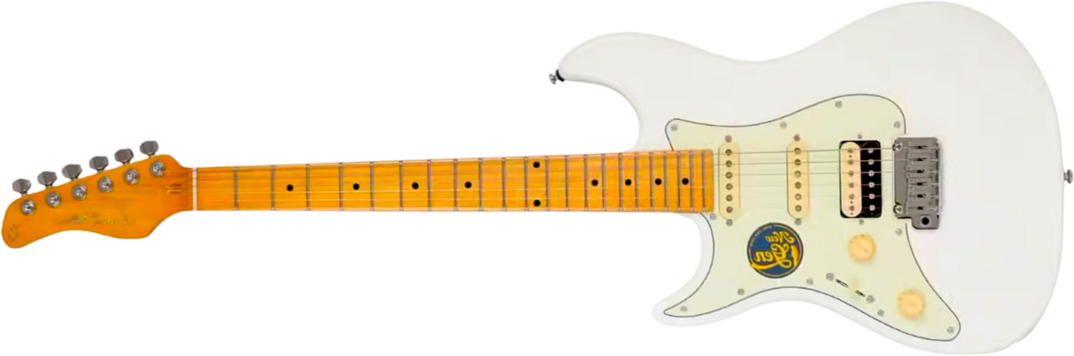 Sire Larry Carlton S7 Hss Lh Gaucher New Gen Trem Mn - White - Str shape electric guitar - Main picture