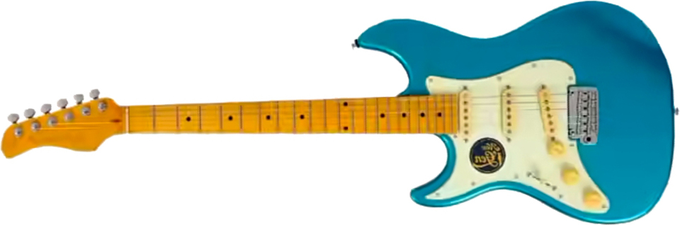 Sire Larry Carlton S7 Lh Gaucher New Gen 3s Trem Mn - Tide Pool - Str shape electric guitar - Main picture