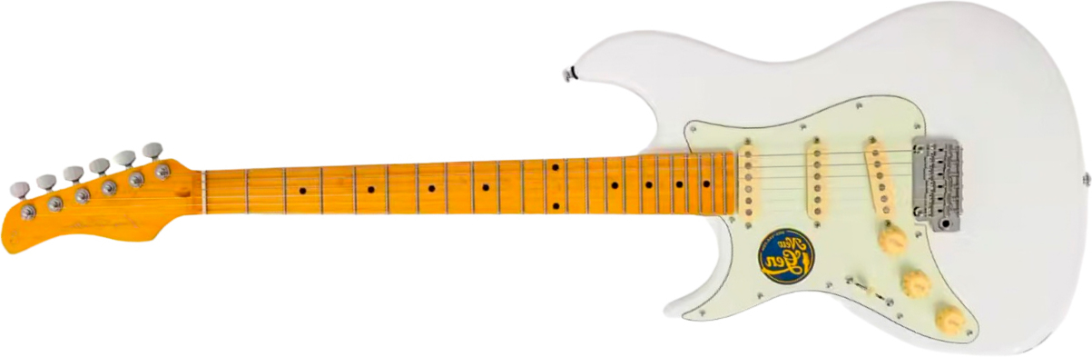 Sire Larry Carlton S7 Lh Gaucher New Gen 3s Trem Mn - White - Str shape electric guitar - Main picture