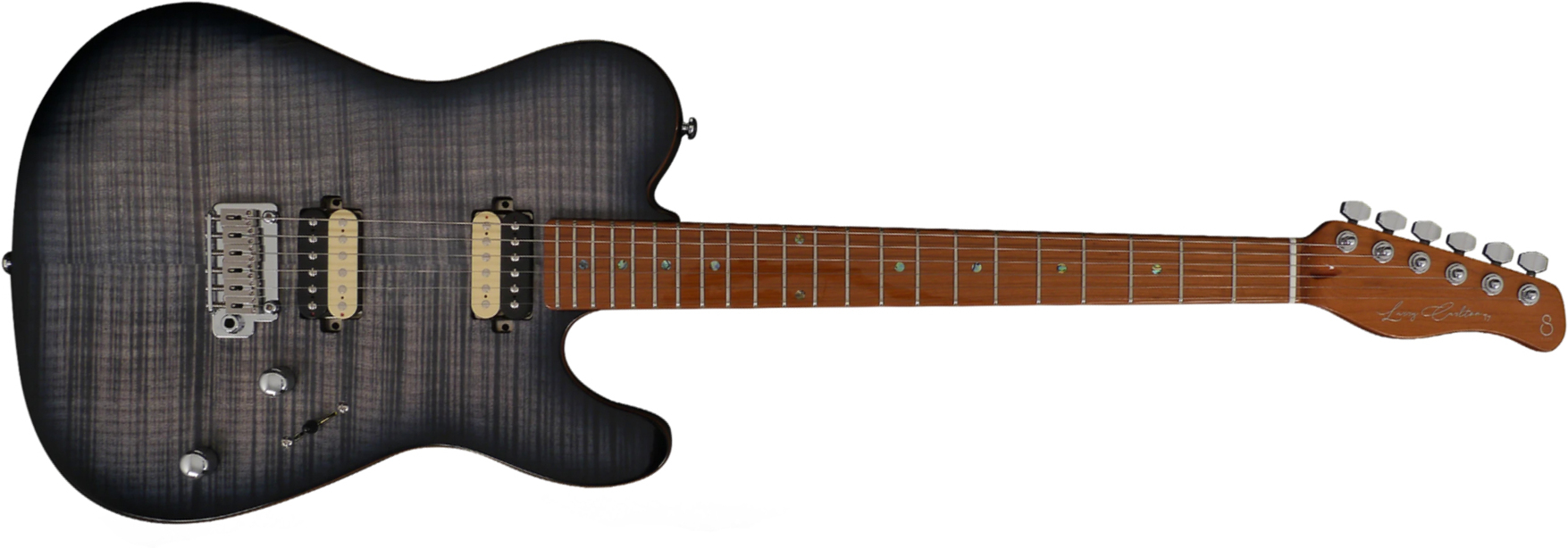 Sire Larry Carlton T7 Fm Hh Trem Mn - Trans Black - Tel shape electric guitar - Main picture