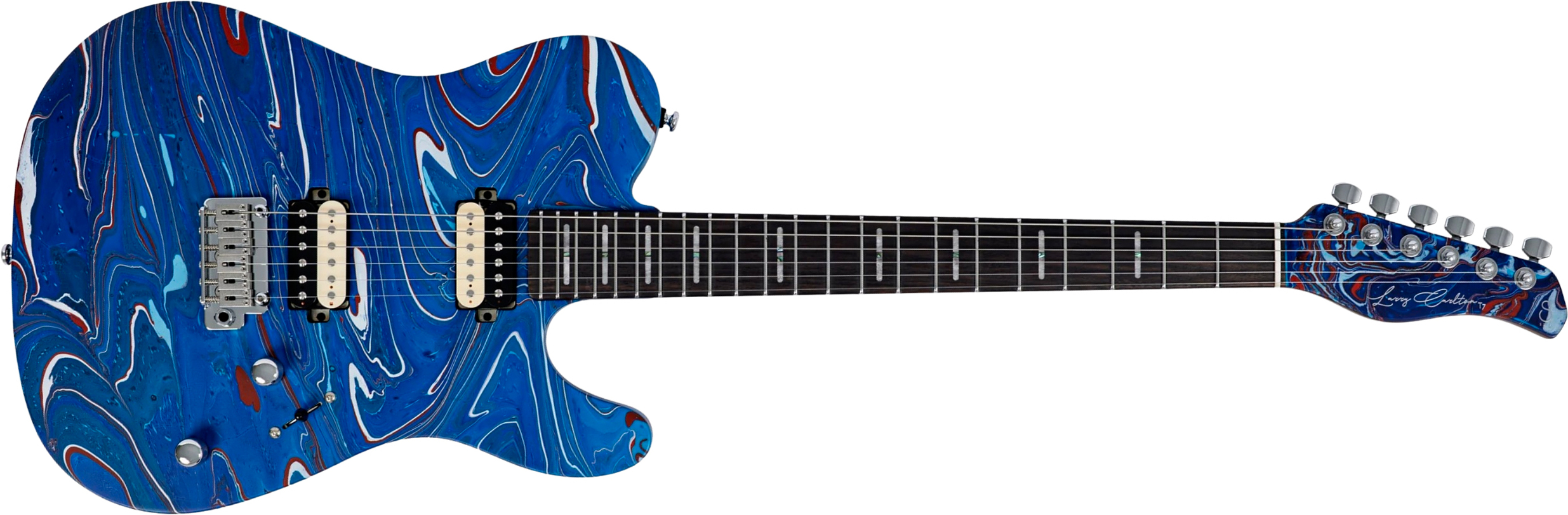 Sire Larry Carlton T7 Sw 2h Trem Rw - Blue Swirl - Tel shape electric guitar - Main picture