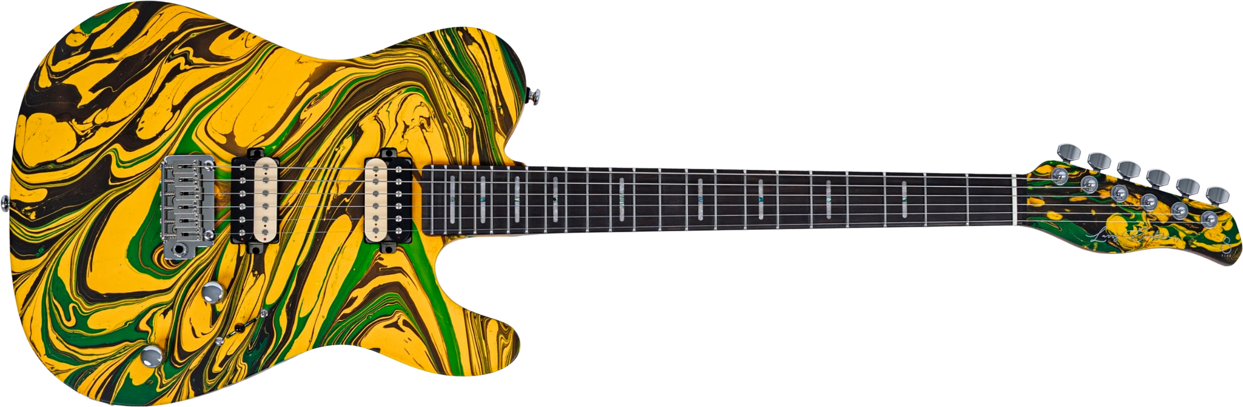 Sire Larry Carlton T7 Sw 2h Trem Rw - Yellow Swirl - Tel shape electric guitar - Main picture