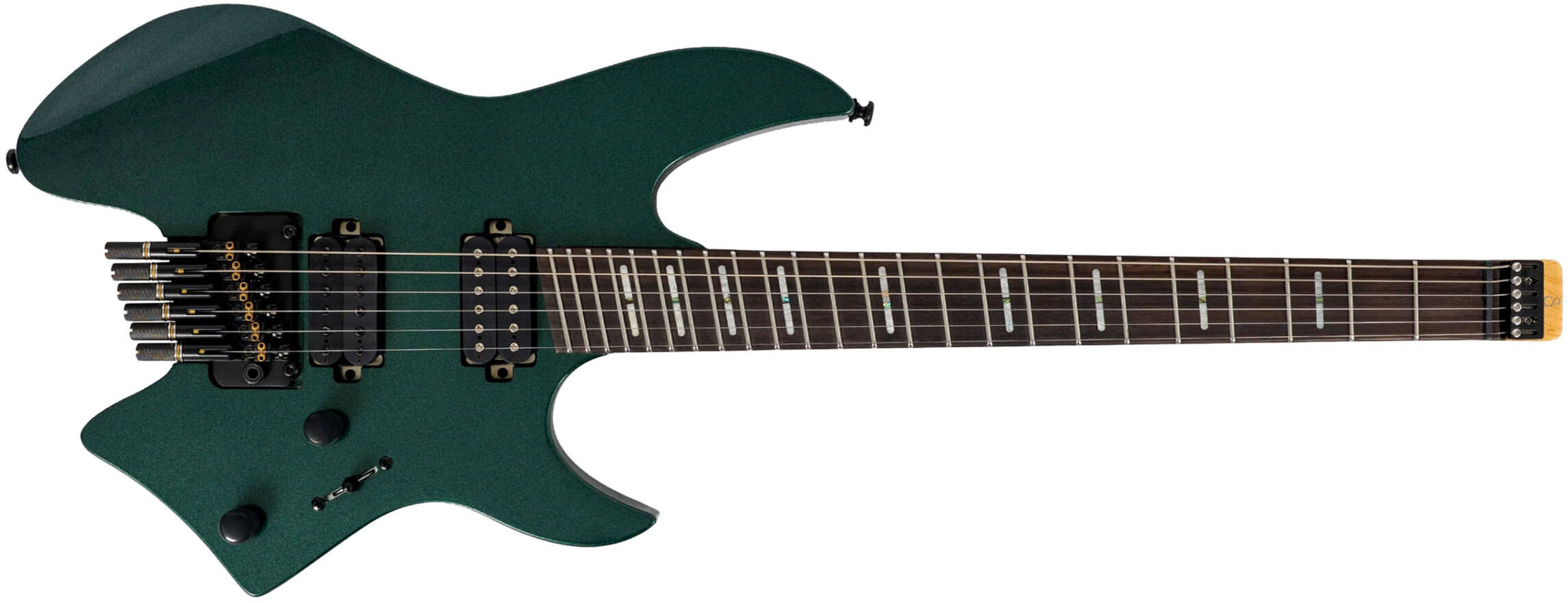 Sire Larry Carlton X6 Headless Multiscale 2h Trem Rw - Metallic Green - Multi-Scale Guitar - Main picture