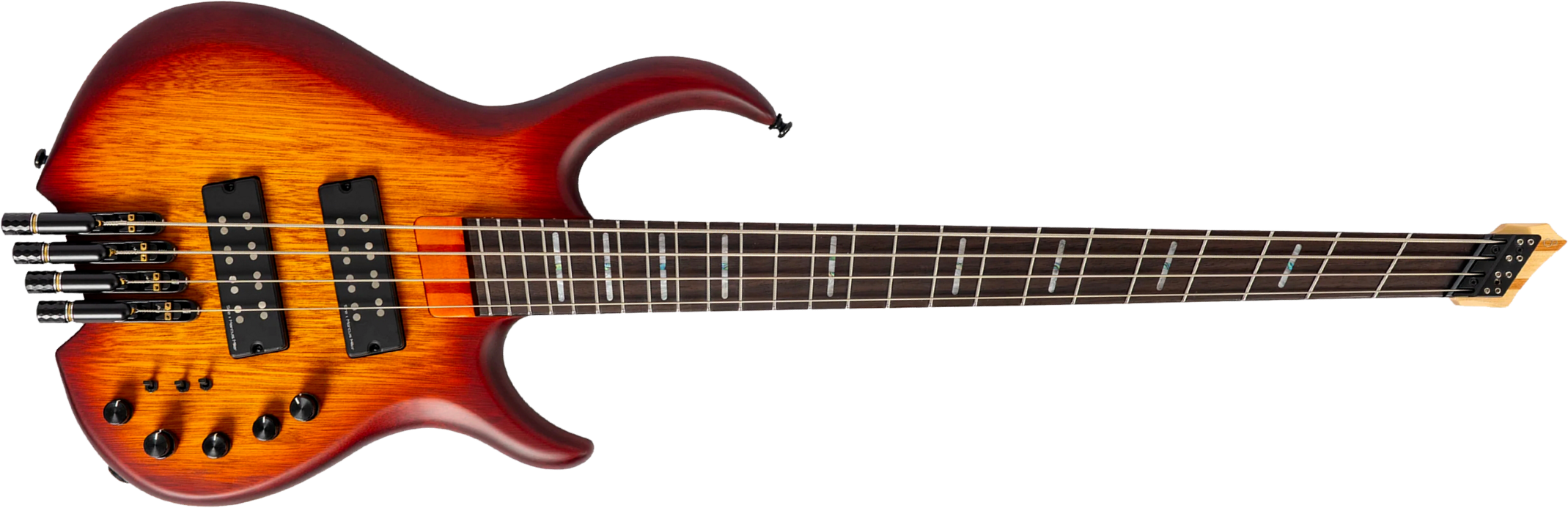 Sire Marcus Miller M6 Headless 4st Multiscale Active Rw - Tobacco Sunburst Satin - Solid body electric bass - Main picture