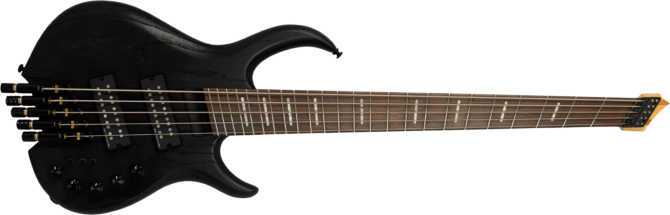 Sire Marcus Miller M6 Headless 5st Multiscale 5c Active Rw - Black - Solid body electric bass - Main picture