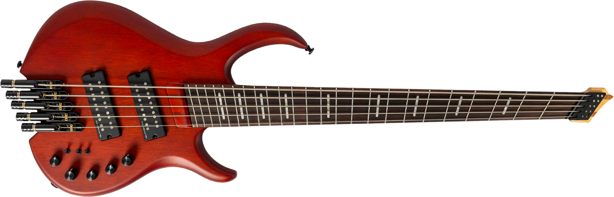 Sire Marcus Miller M6 Headless 5st Multiscale 5c Active Rw - Mahogany Satin - Solid body electric bass - Main picture