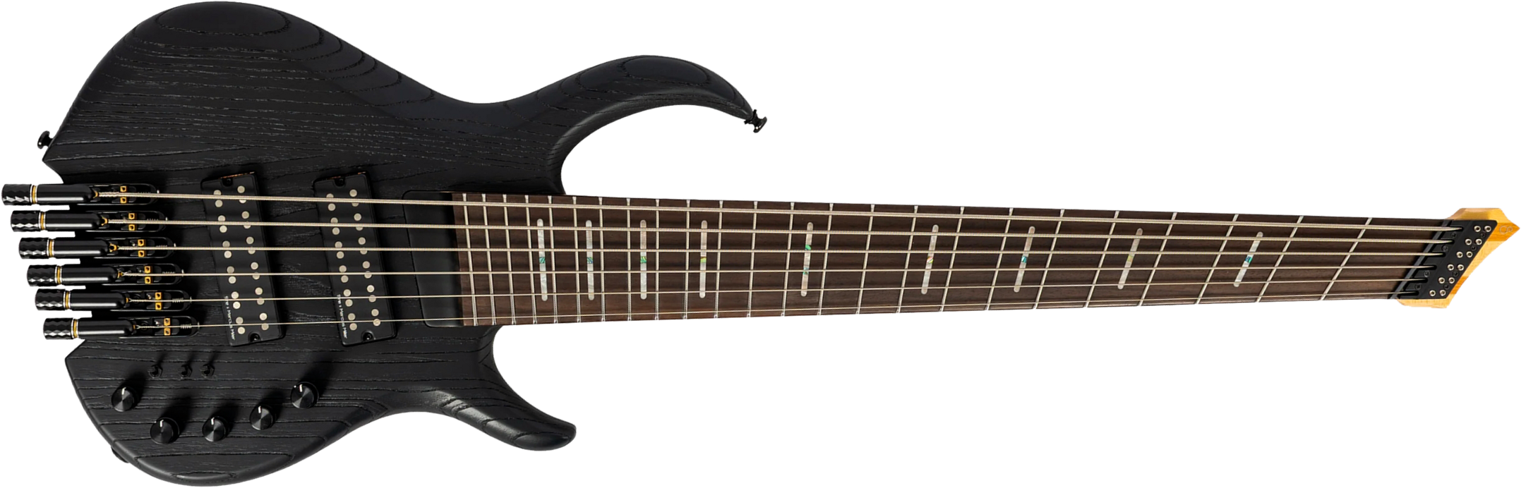 Sire Marcus Miller M6 Headless 6st Multiscale 6c Active Rw - Black - Solid body electric bass - Main picture