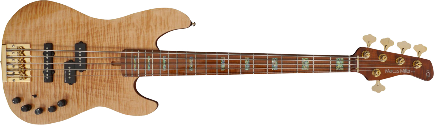 Sire Marcus Miller P10dx 5st 5c Active Mn - Natural - Solid body electric bass - Main picture