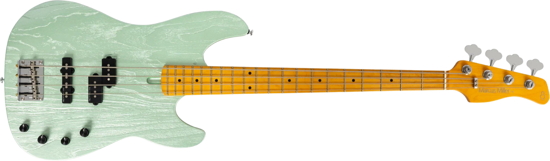 Sire Marcus Miller P6 4st Active Mn - Surf Green Metallic - Solid body electric bass - Main picture