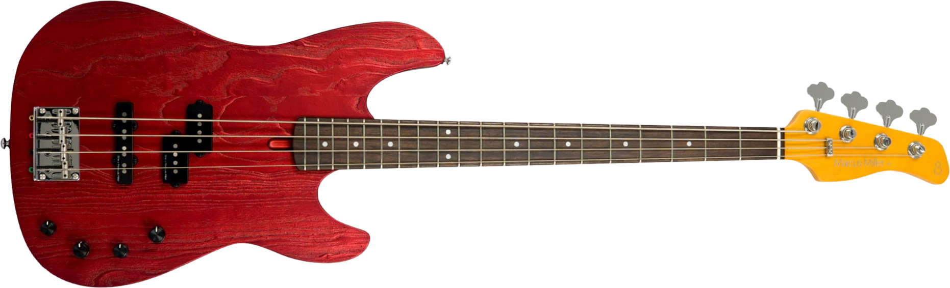 Sire Marcus Miller P6 4st Active Rw - Candy Apple Red - Solid body electric bass - Main picture