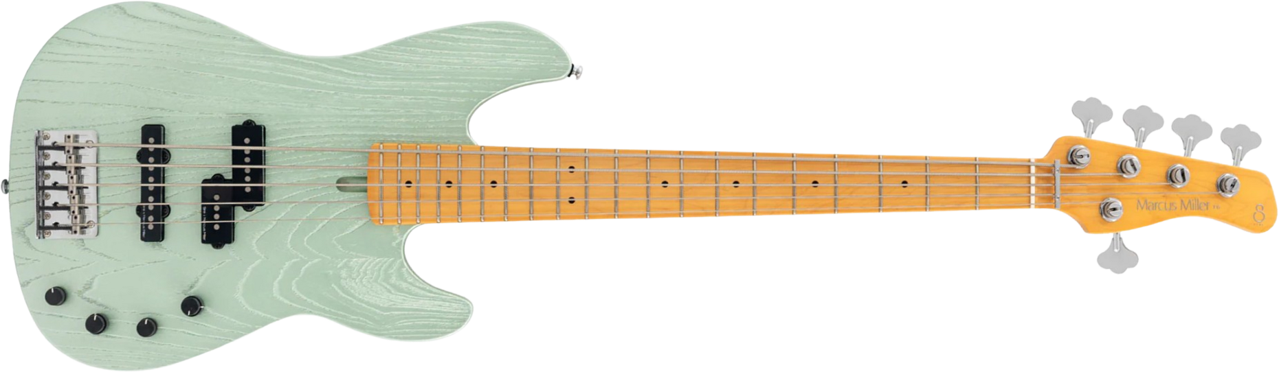 Sire Marcus Miller P6 5st 5c Active Mn - Surf Green Metallic - Solid body electric bass - Main picture
