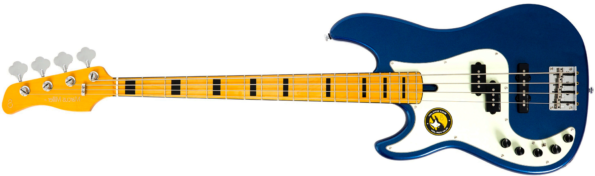 Sire Marcus Miller P7 Alder 4st Lh Gaucher Active Mn - Dark Navy - Solid body electric bass - Main picture