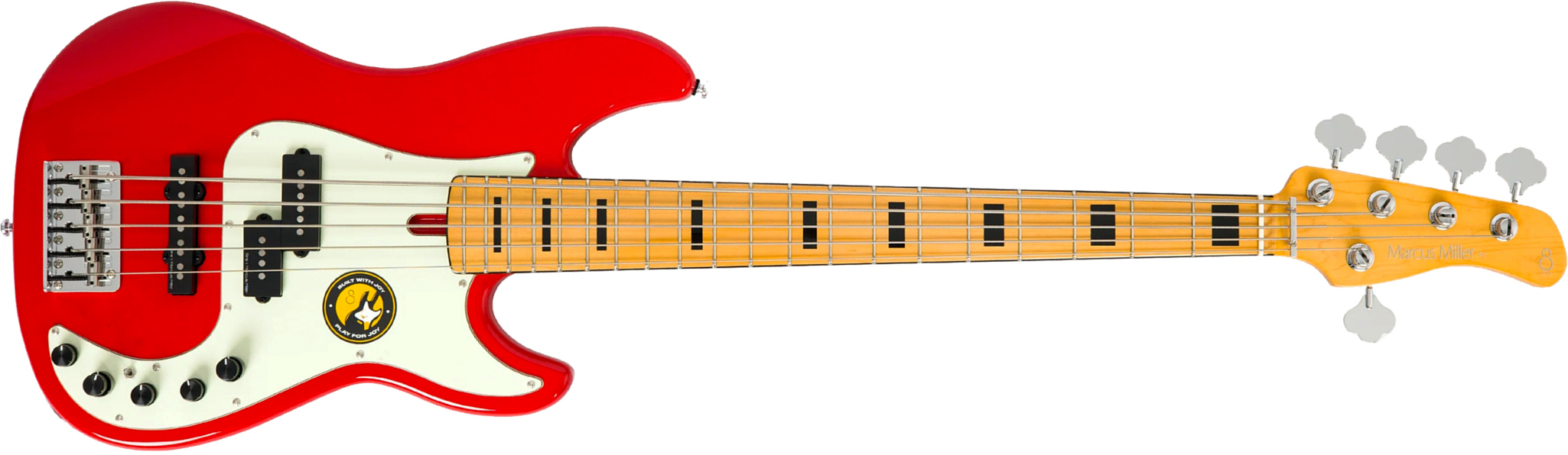 Sire Marcus Miller P7 Alder 5st 5c Active Mn - Dakota Red - Solid body electric bass - Main picture