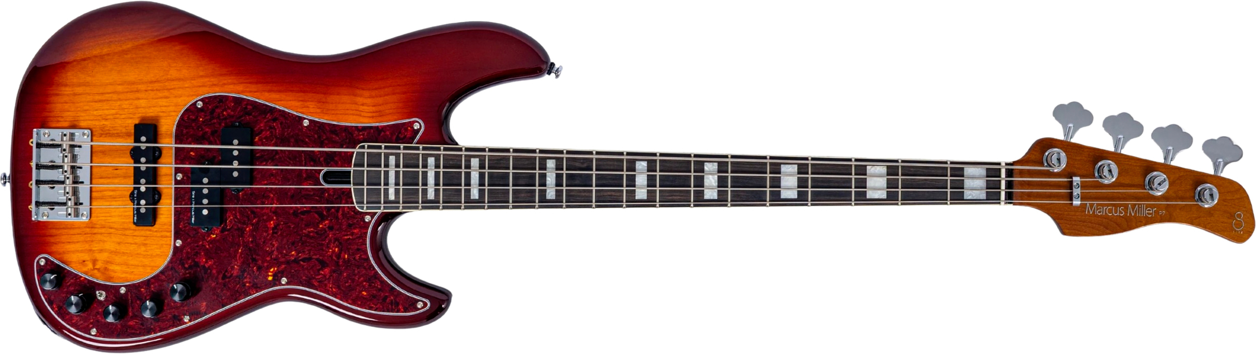 Sire Marcus Miller P7 New Gen 4st Fretless Active Eb - Tobacco Sunburst - Solid body electric bass - Main picture