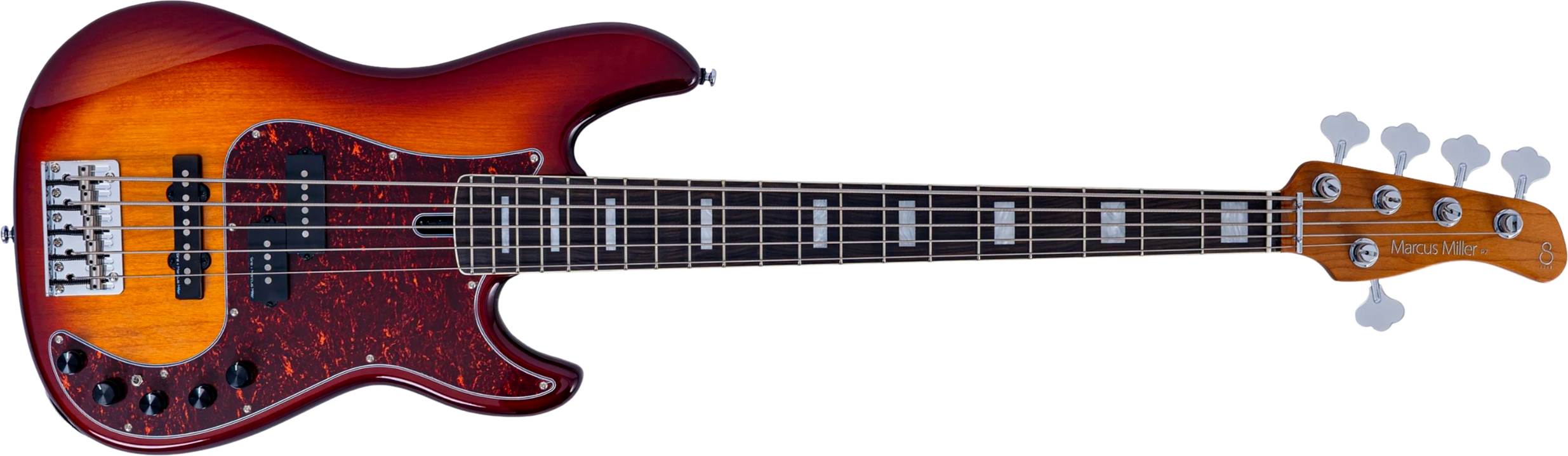 Sire Marcus Miller P7 New Gen 5st 5c Active Eb - Tobacco Sunburst - Solid body electric bass - Main picture