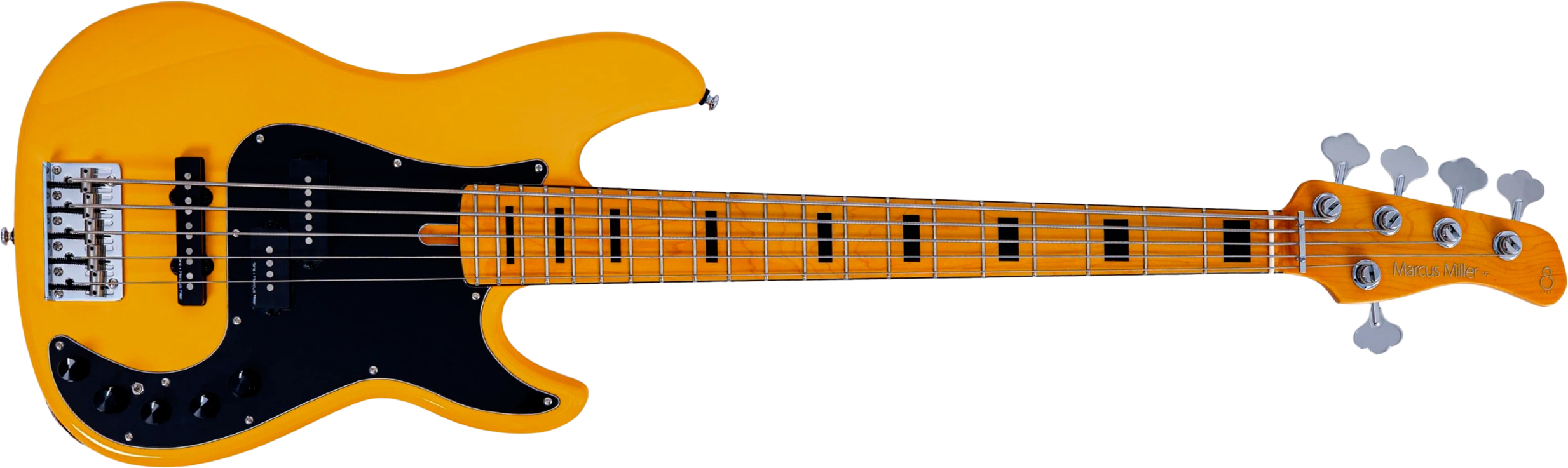 Sire Marcus Miller P7 New Gen 5st 5c Active Mn - Sunshine Yellow - Solid body electric bass - Main picture