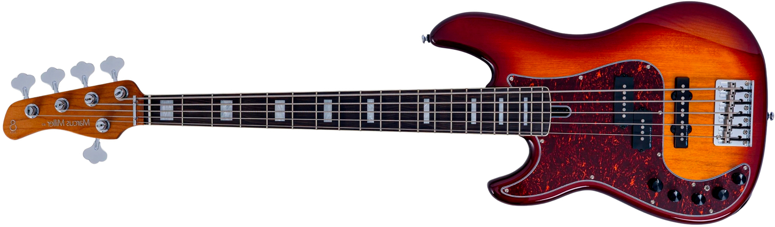 Sire Marcus Miller P7 New Gen 5st Lh 5c Gaucher Active Eb - Tobacco Sunburst - Solid body electric bass - Main picture