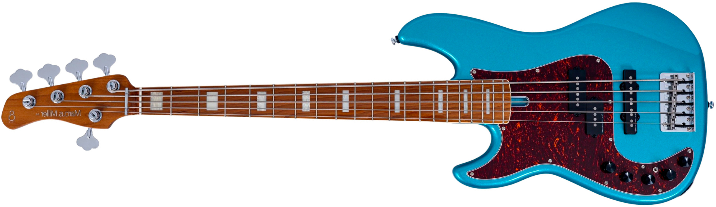 Sire Marcus Miller P7 New Gen 5st Lh 5c Gaucher Active Eb - Tide Pool - Solid body electric bass - Main picture