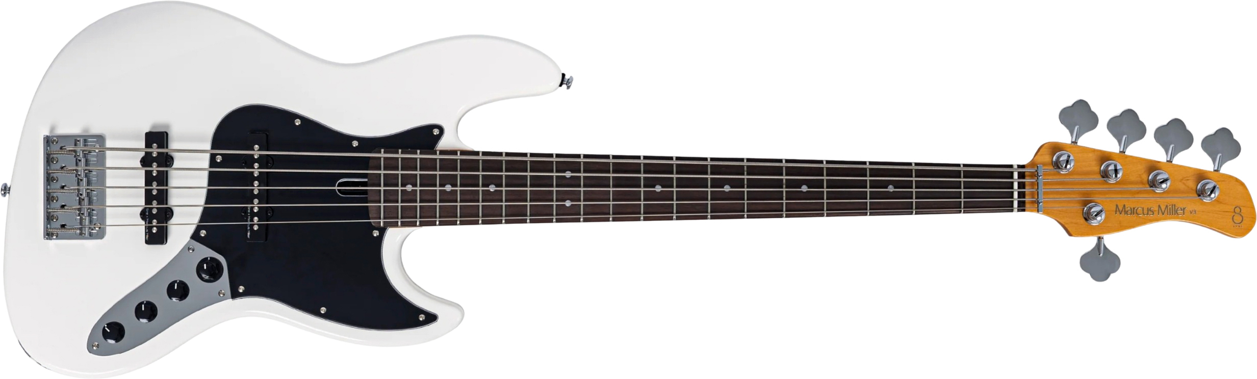 Sire Marcus Miller V3 New Gen 5st 5c Active Rw - Antique White - Solid body electric bass - Main picture