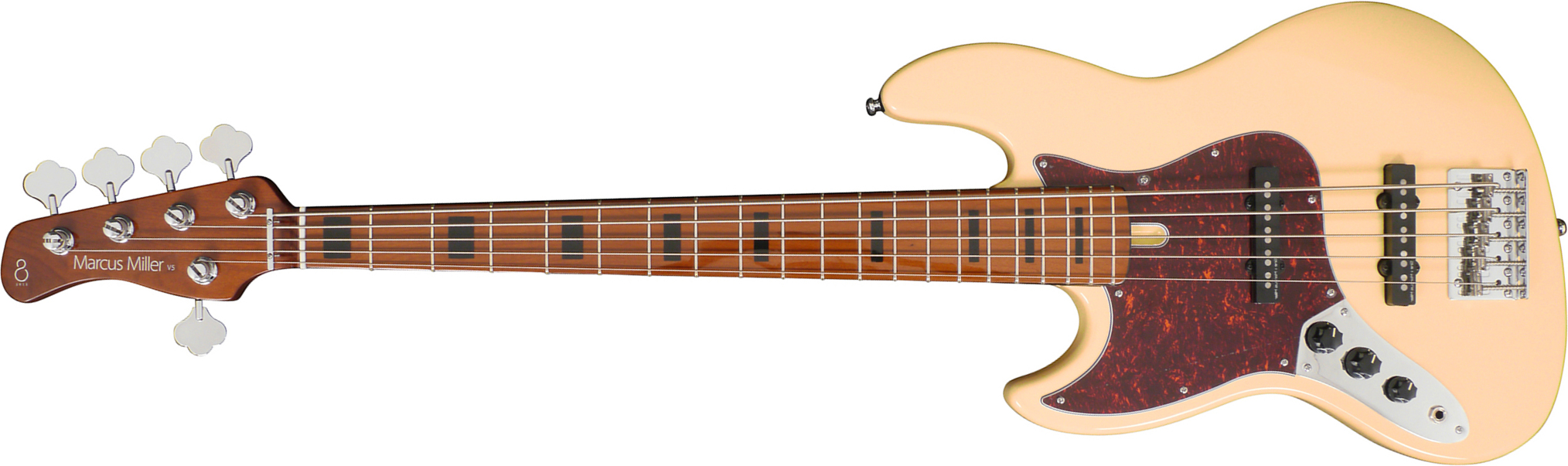 Sire Marcus Miller V5 5st Lh 5c Gaucher Mn - Vintage White - Solid body electric bass - Main picture