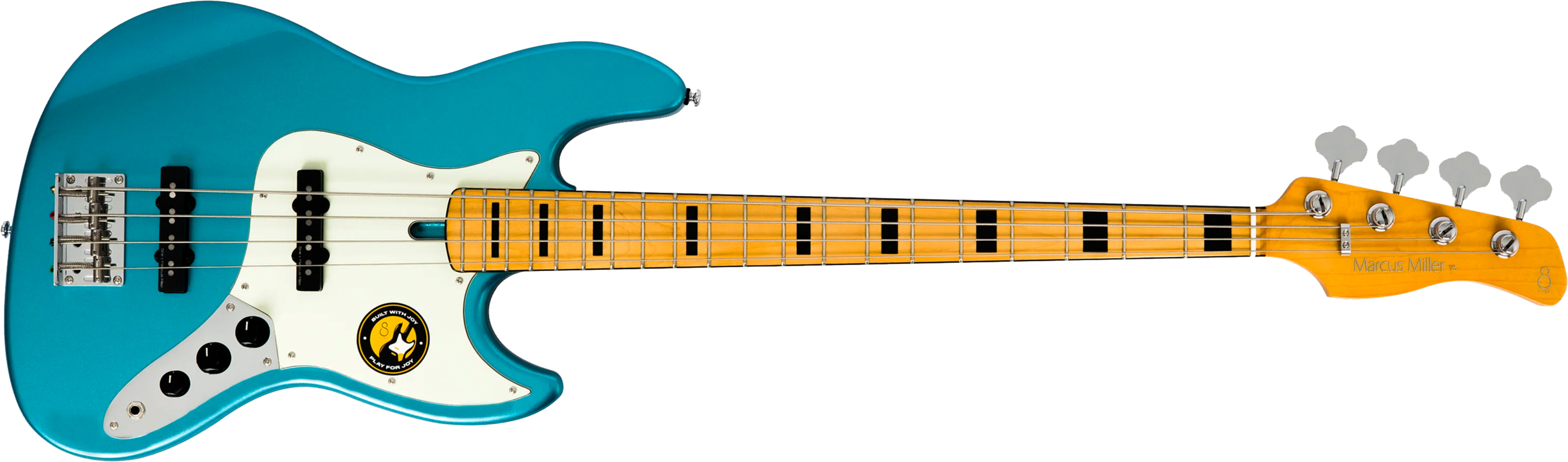 Sire Marcus Miller V5 Alder 4st Fretless Mn - Tide Pool - Solid body electric bass - Main picture