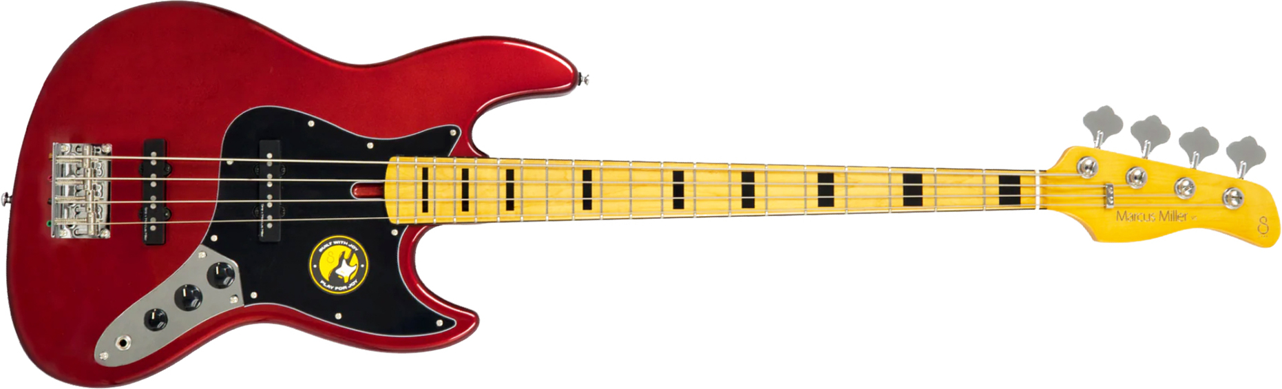 Sire Marcus Miller V5 Alder 4st Mn - Candy Apple Red - Solid body electric bass - Main picture