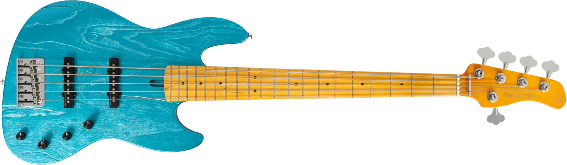 Sire Marcus Miller V6 5st 5c Active Mn - Ocean Turquoise Blue - Solid body electric bass - Main picture