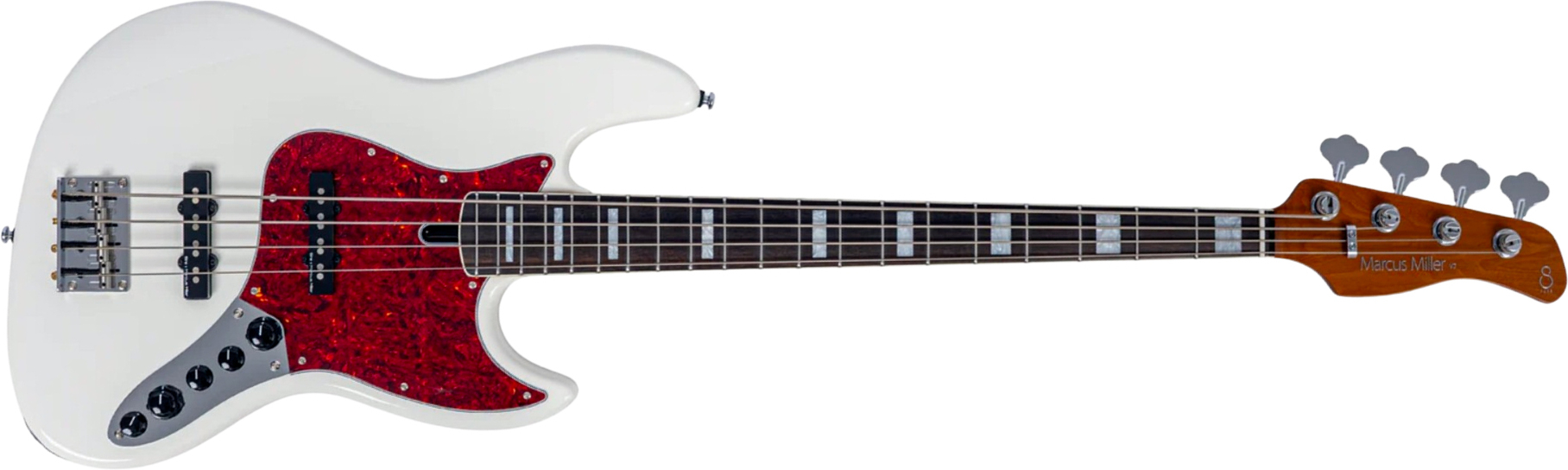 Sire Marcus Miller V7 Alder 2nd Gen 4st 4c Active Eb - Antique White - Solid body electric bass - Main picture