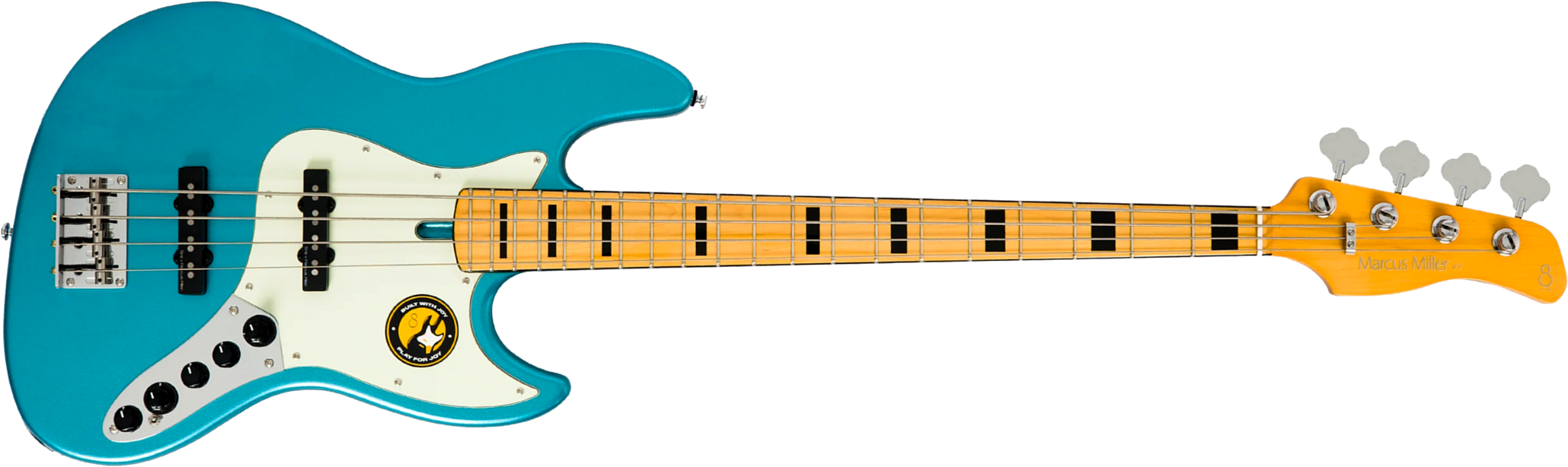 Sire Marcus Miller V7 Alder 2nd Gen 4st 4c Active Mn - Tide Pool - Solid body electric bass - Main picture