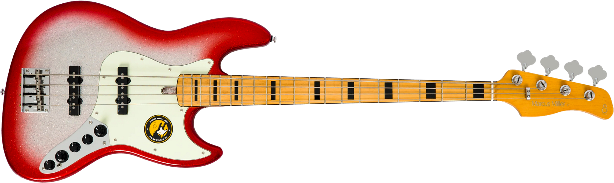 Sire Marcus Miller V7 Alder 2nd Gen 4st 4c Active Mn - Redburst Sparkle - Solid body electric bass - Main picture