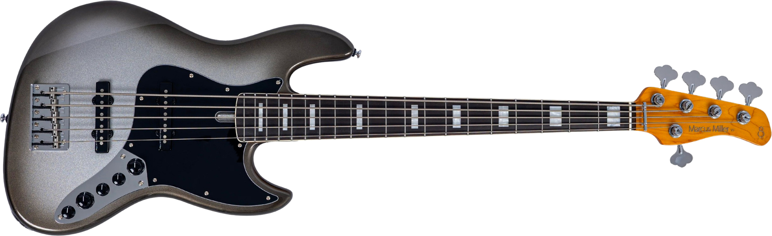 Sire Marcus Miller V7 Alder 2nd Gen 5st 5c Active Eb - Mercury - Solid body electric bass - Main picture