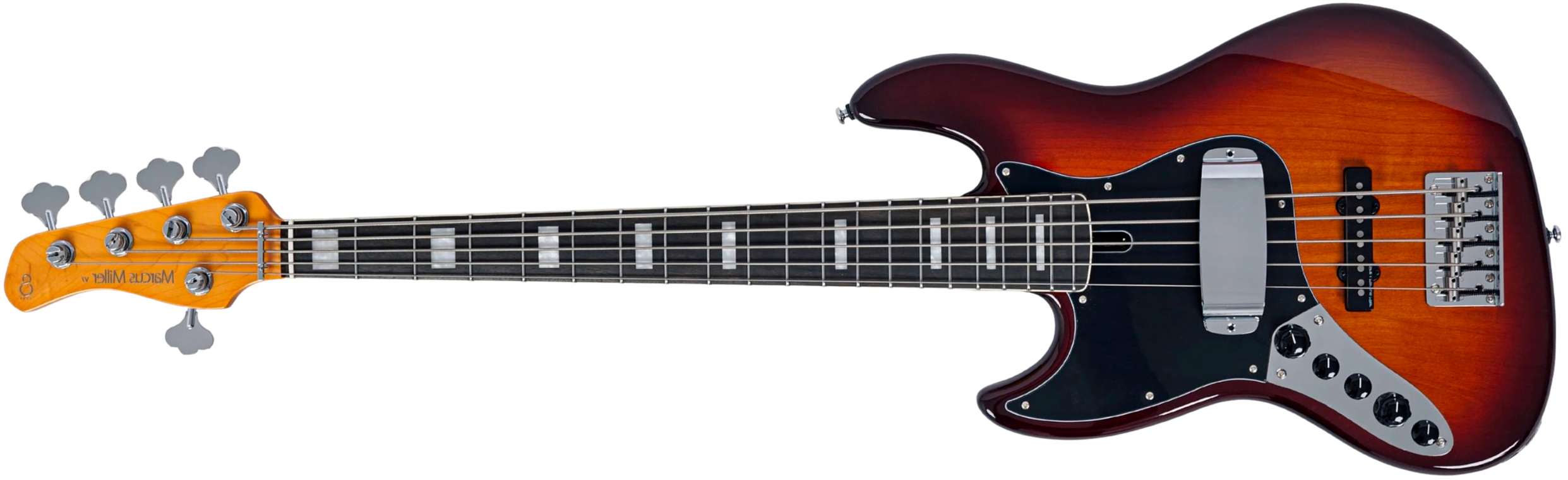 Sire Marcus Miller V7 Alder New Gen 5st Lh 5c Active Eb - Tobacco Sunburst - Solid body electric bass - Main picture