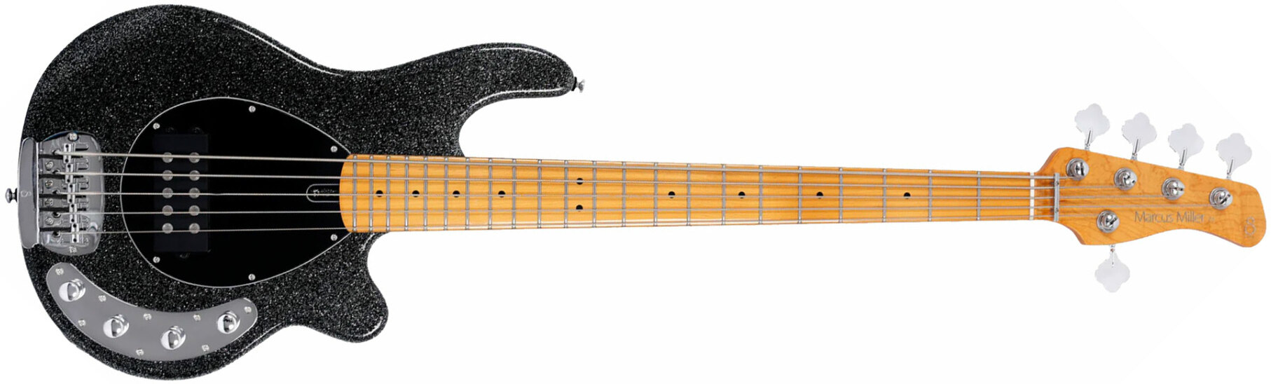 Sire Marcus Miller Z3 5st 5c Active Mn - Sparkle Black - Solid body electric bass - Main picture