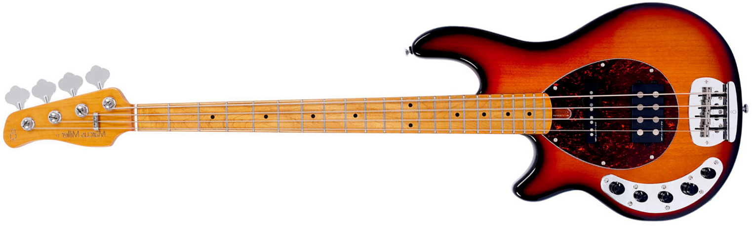 Sire Marcus Miller Z7 4st Lh 4c Gaucher Active Mn - 3 Tone Sunburst - Solid body electric bass - Main picture