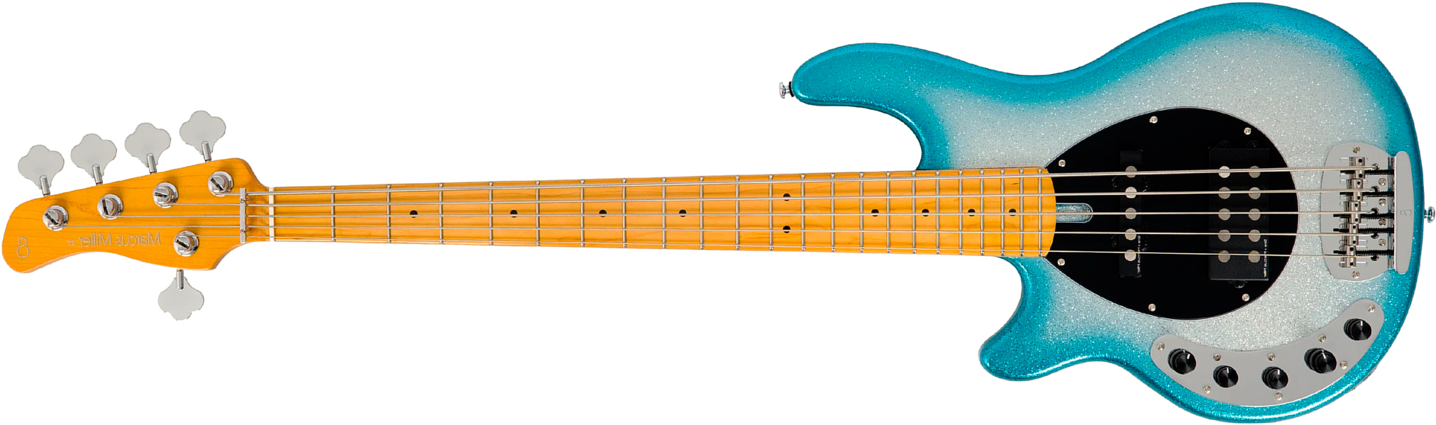 Sire Marcus Miller Z7 5st Lh 5c Gaucher Active Mn - Skyburst Sparkle - Solid body electric bass - Main picture