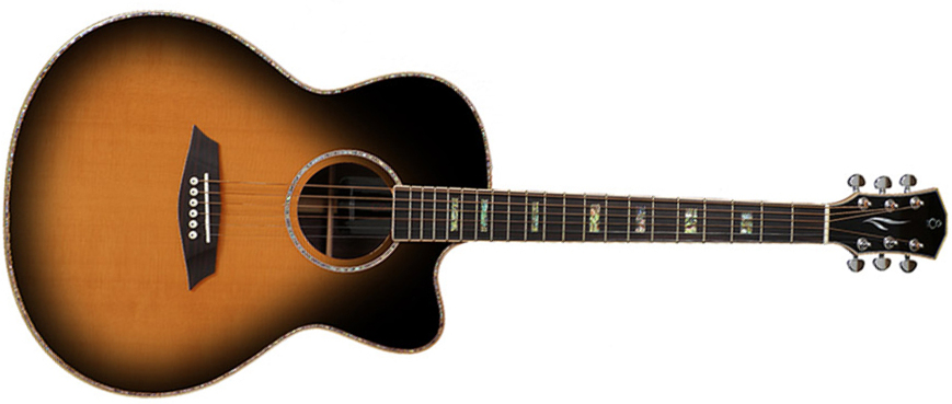 Sire R7 Gs Vs Grand Auditorium Epicea Palissandre Eb - Vintage Sunburst - Electro acoustic guitar - Main picture