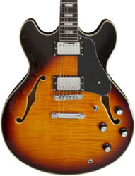 Semi-hollow electric guitar Sire Larry Carlton H7 - Vintage sunburst