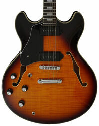 Left-handed electric guitar Sire Larry Carlton H7V LH - Vintage sunburst