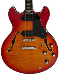 Semi-hollow electric guitar Sire Larry Carlton H7V - Cherry sunburst