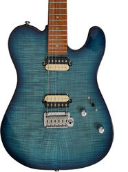 Tel shape electric guitar Sire Larry Carlton T7 FM - Trans blue