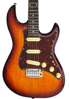 Str shape electric guitar Sire Larry Carlton S3 SSS - Tobacco sunburst